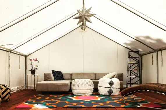 The Terra Glamping lounge tent